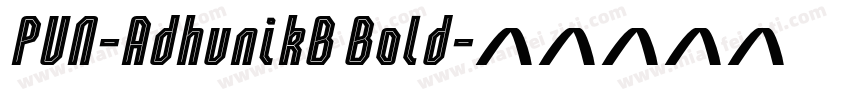 PUN-AdhunikB Bold字体转换